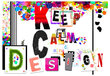 Fototapetas - Keep Calm and Design kaina ir informacija | Fototapetai | pigu.lt
