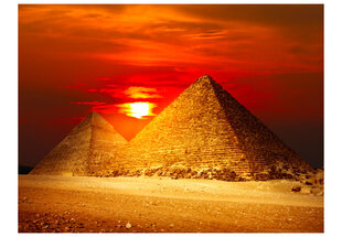 Fototapetas - The Giza Necropolis - sunset kaina ir informacija | Fototapetai | pigu.lt