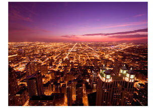 Fototapetas - Chicago by night kaina ir informacija | Fototapetai | pigu.lt