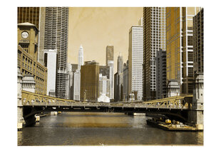 Fototapetas - Chicago's bridge (vintage effect) kaina ir informacija | Fototapetai | pigu.lt