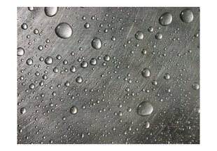 Fototapetas - Steel surface with water drops цена и информация | Фотообои | pigu.lt