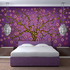 Fototapetas - abstract: tree (violet) цена и информация | Фотообои | pigu.lt