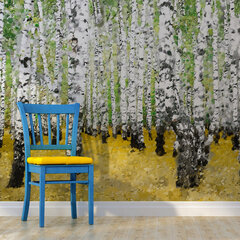 Fototapetas - In birch grove... цена и информация | Фотообои | pigu.lt