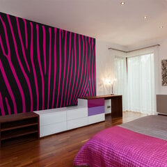 Fototapetas - Zebra pattern (violet) kaina ir informacija | Fototapetai | pigu.lt