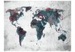 Fototapetas - World map on the wall цена и информация | Fototapetai | pigu.lt