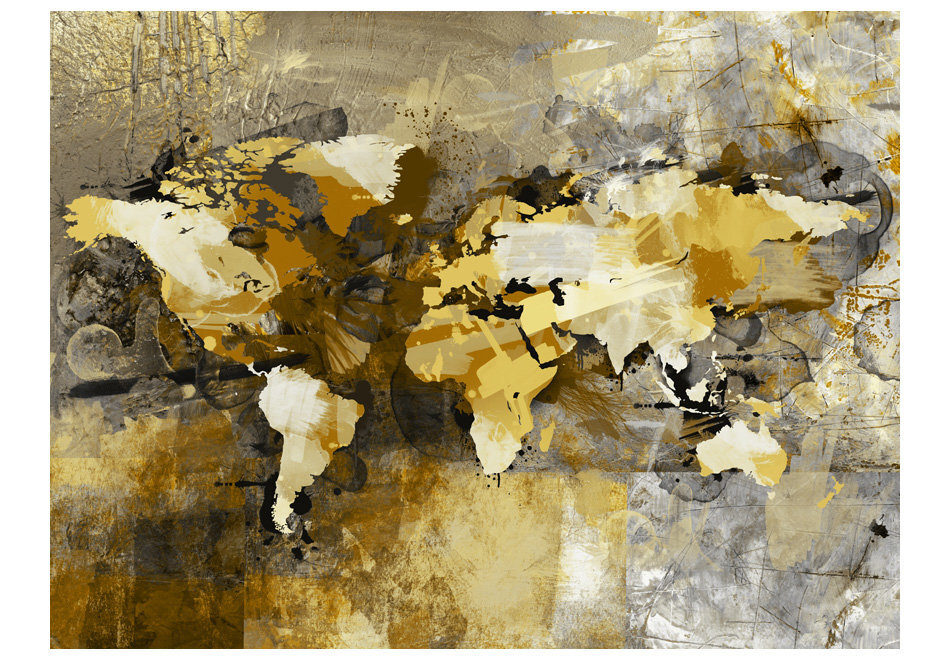Fototapetas - Artistic map of the World цена и информация | Fototapetai | pigu.lt