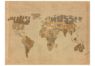 Fototapetas - Explorers' map of the World kaina ir informacija | Fototapetai | pigu.lt
