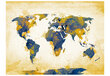 Fototapetas - Map of the World - Sun and sky kaina ir informacija | Fototapetai | pigu.lt