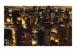 Fototapetas - City by night - Chicago, USA цена и информация | Фотообои | pigu.lt