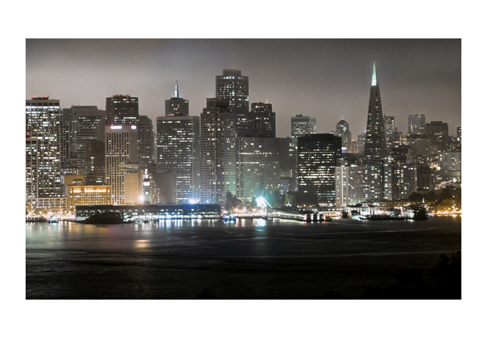 Fototapetas - San Francisco by night kaina ir informacija | Fototapetai | pigu.lt
