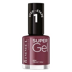 Rimmel London Super Gel STEP1 лак для ногтей 12 мл, 054 Trust You цена и информация | Rimmel Духи, косметика | pigu.lt