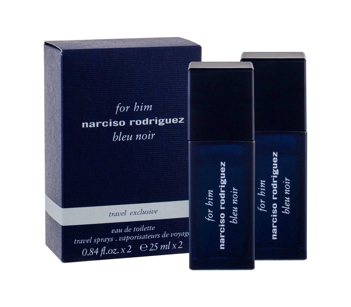 Rinkinys Narciso Rodriguez For Him Bleu Noir: EDT vyrams 2 x 25 ml цена и информация | Kvepalai vyrams | pigu.lt