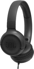 JBL Tune 500 JBLT500BLK цена и информация | Наушники | pigu.lt