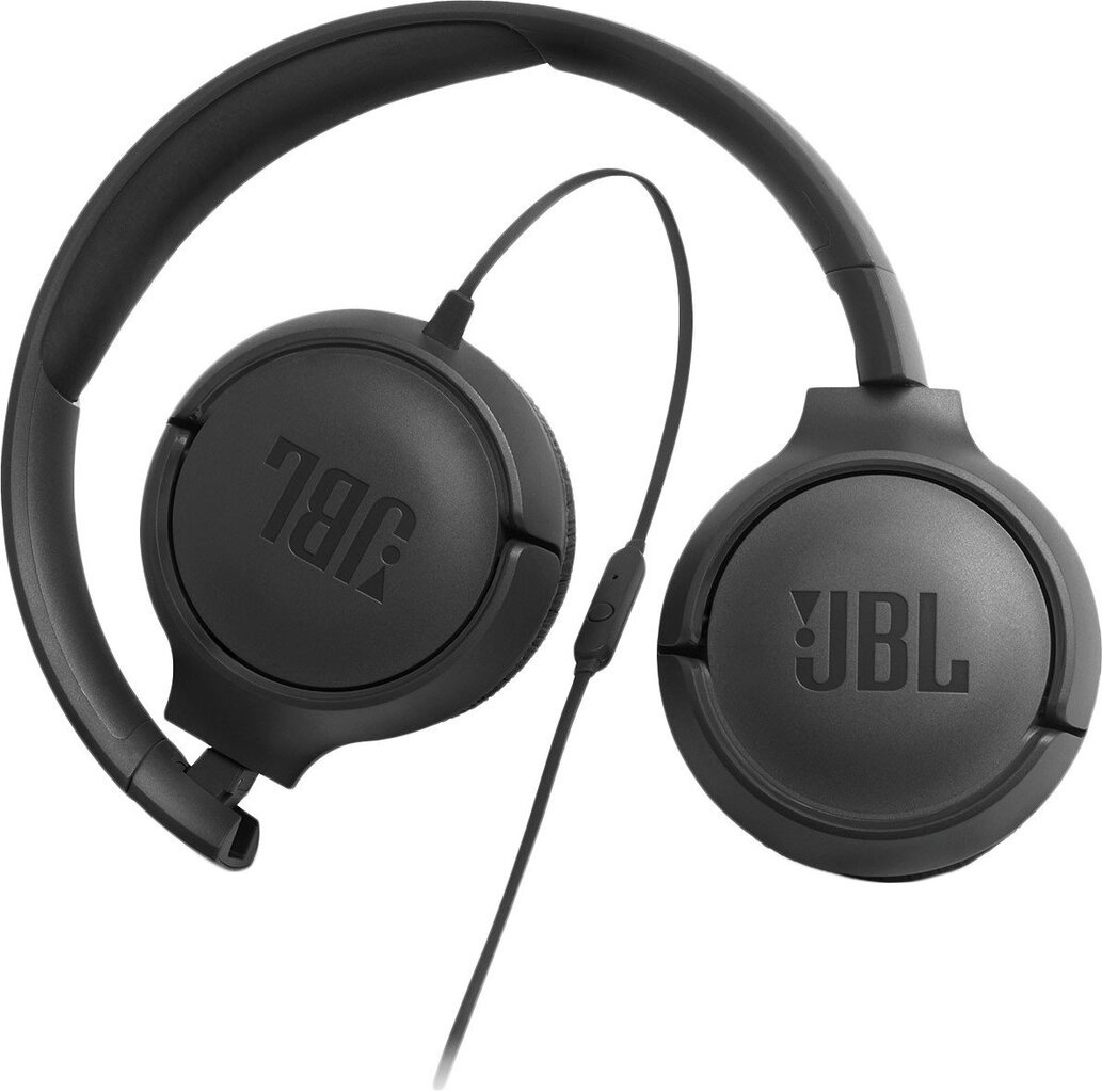 JBL Tune 500 JBLT500BLK kaina ir informacija | Ausinės | pigu.lt