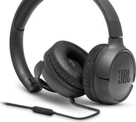 JBL Tune 500 JBLT500BLK цена и информация | Наушники | pigu.lt