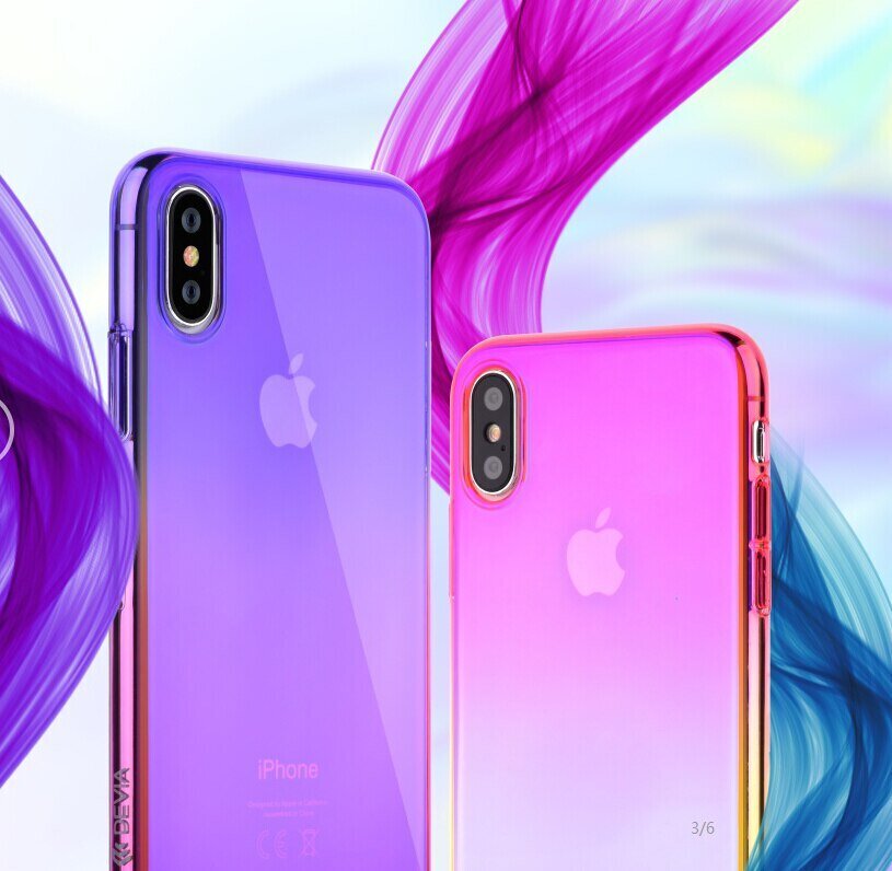 Devia Aurora Nugarėlė skirta Apple iPhone XR, Rožinė/Violetinė kaina ir informacija | Telefono dėklai | pigu.lt