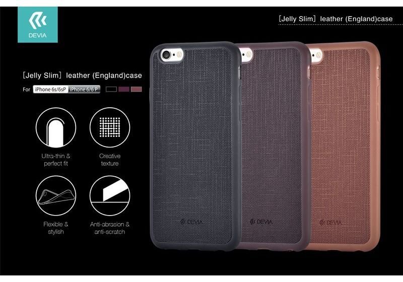 Devia Jelly England Silicone Back Case Apple iPhone 7 Plus / 8 Plus Brown (Mocco Blister) цена и информация | Telefono dėklai | pigu.lt