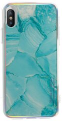 Devia Landscape Silicone Back Case For Apple iPhone X / XS Blue - Green kaina ir informacija | Telefono dėklai | pigu.lt