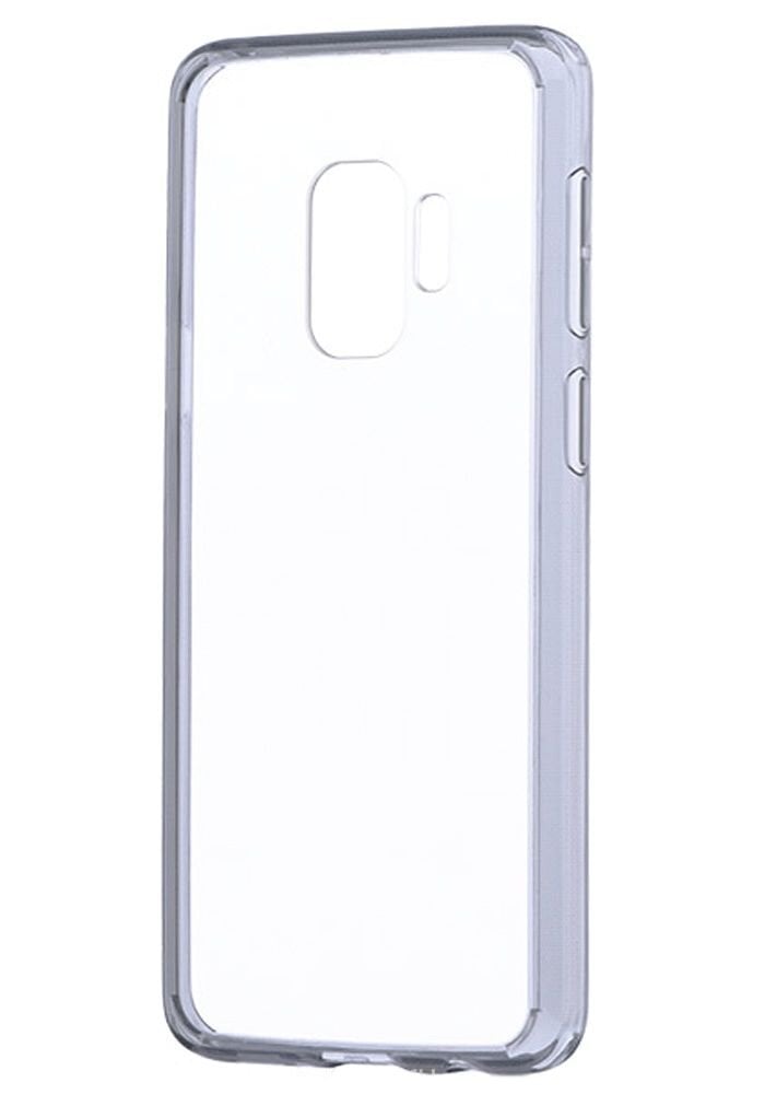 Devia Shockproof Silicone Back Case For Samsung G965 Galaxy S9 Plus Transparent - Black kaina ir informacija | Telefono dėklai | pigu.lt