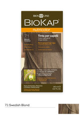 Plaukų dažai Biokap Nutricolor Nr. 7.1 Swedish Blond Dye 140 ml kaina ir informacija | Biokap Kvepalai, kosmetika | pigu.lt