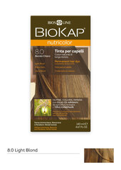 Plaukų dažai Biokap Nutricolor Nr. 8.0 Light Blond Dye 140 ml kaina ir informacija | Plaukų dažai | pigu.lt