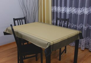 Staltiesė Omega, 160x250 cm, juoda-kreminė цена и информация | Скатерти, салфетки | pigu.lt