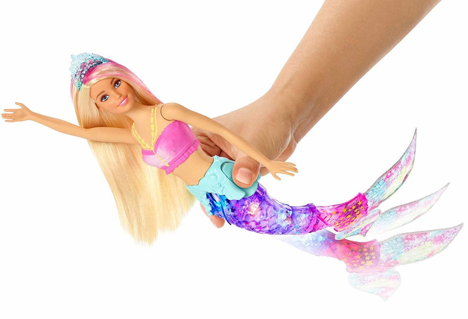 Lėlė Barbie šviečianti undinėlė "Dreamtopia" GFL82 kaina ir informacija | Žaislai mergaitėms | pigu.lt
