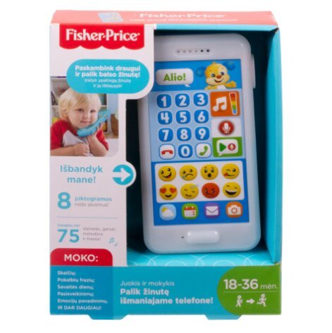 Išmanusis telefonas "Palik žinutę" Fisher Price, LT, GGK38 kaina ir informacija | Žaislai kūdikiams | pigu.lt