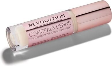 Skysta maskuojamoji priemonė Makeup Revolution London Conceal & Define 4 g, C1 kaina ir informacija | Makiažo pagrindai, pudros | pigu.lt