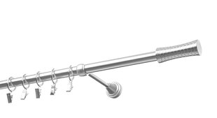 Viengubas karnizas 19mm OLIMP, 180 cm, nerūdijančio plieno kaina ir informacija | Karnizai | pigu.lt