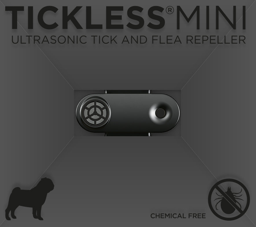 TickLess MINI ultragarsinis pakabukas nuo erkių ir blusų šunims ir katėms Black цена и информация | Vitaminai, papildai, antiparazitinės priemonės šunims | pigu.lt