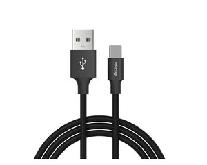 Devia Pheez cable USB type C 2m black цена и информация | Кабели для телефонов | pigu.lt