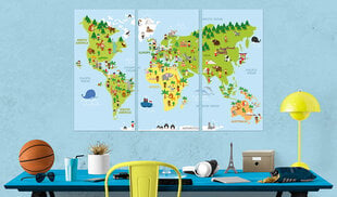 Kamštinis paveikslas - Children's World [Cork Map] kaina ir informacija | Reprodukcijos, paveikslai | pigu.lt