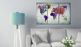 Kamštinis paveikslas - World in Colors [Cork Map] kaina ir informacija | Reprodukcijos, paveikslai | pigu.lt