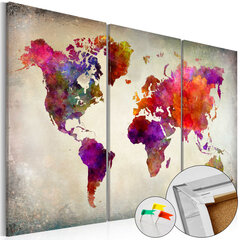 Kamštinis paveikslas - Mosaic of Colours [Cork Map] kaina ir informacija | Reprodukcijos, paveikslai | pigu.lt