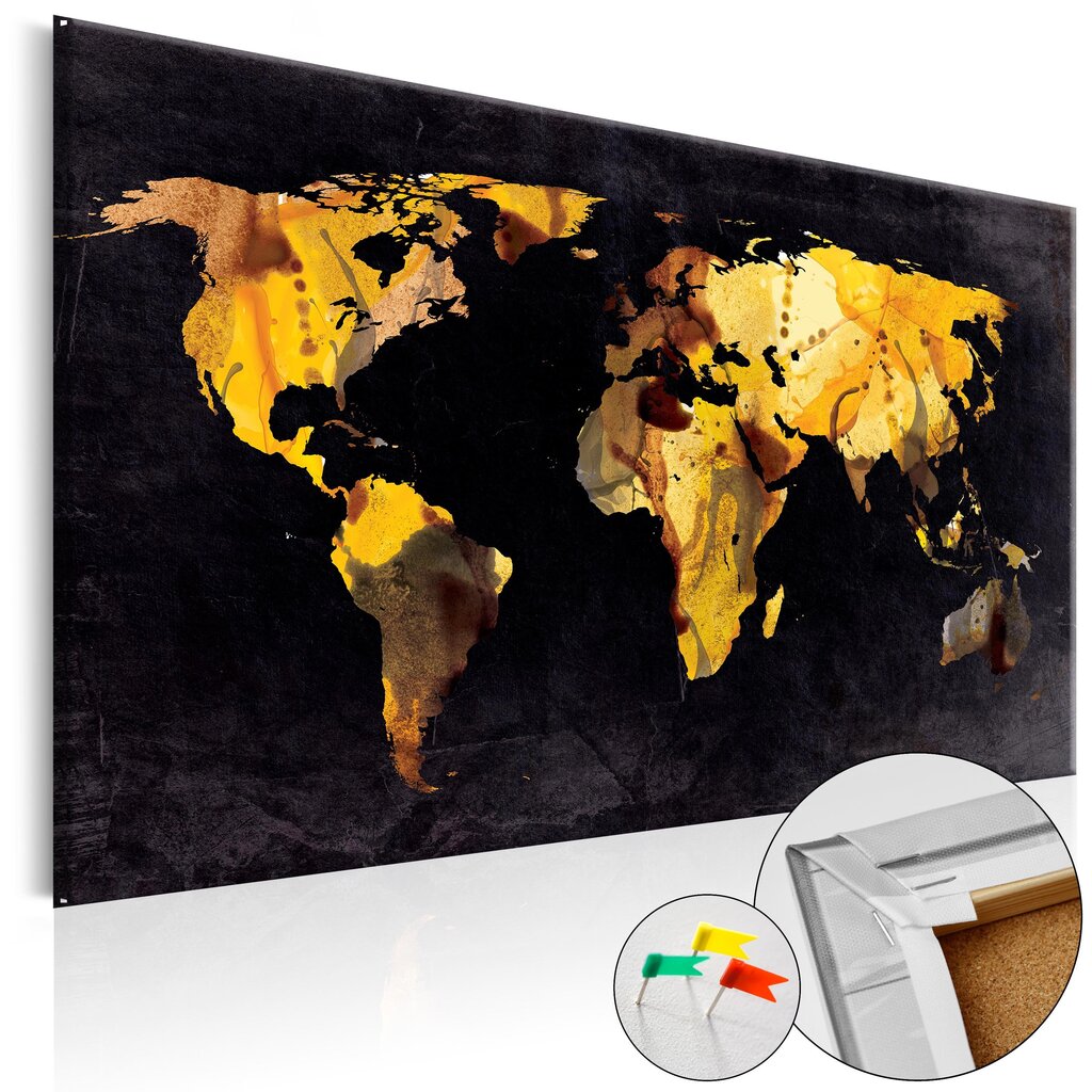 Kamštinis paveikslas - If the World were a desert... [Cork Map] kaina ir informacija | Reprodukcijos, paveikslai | pigu.lt