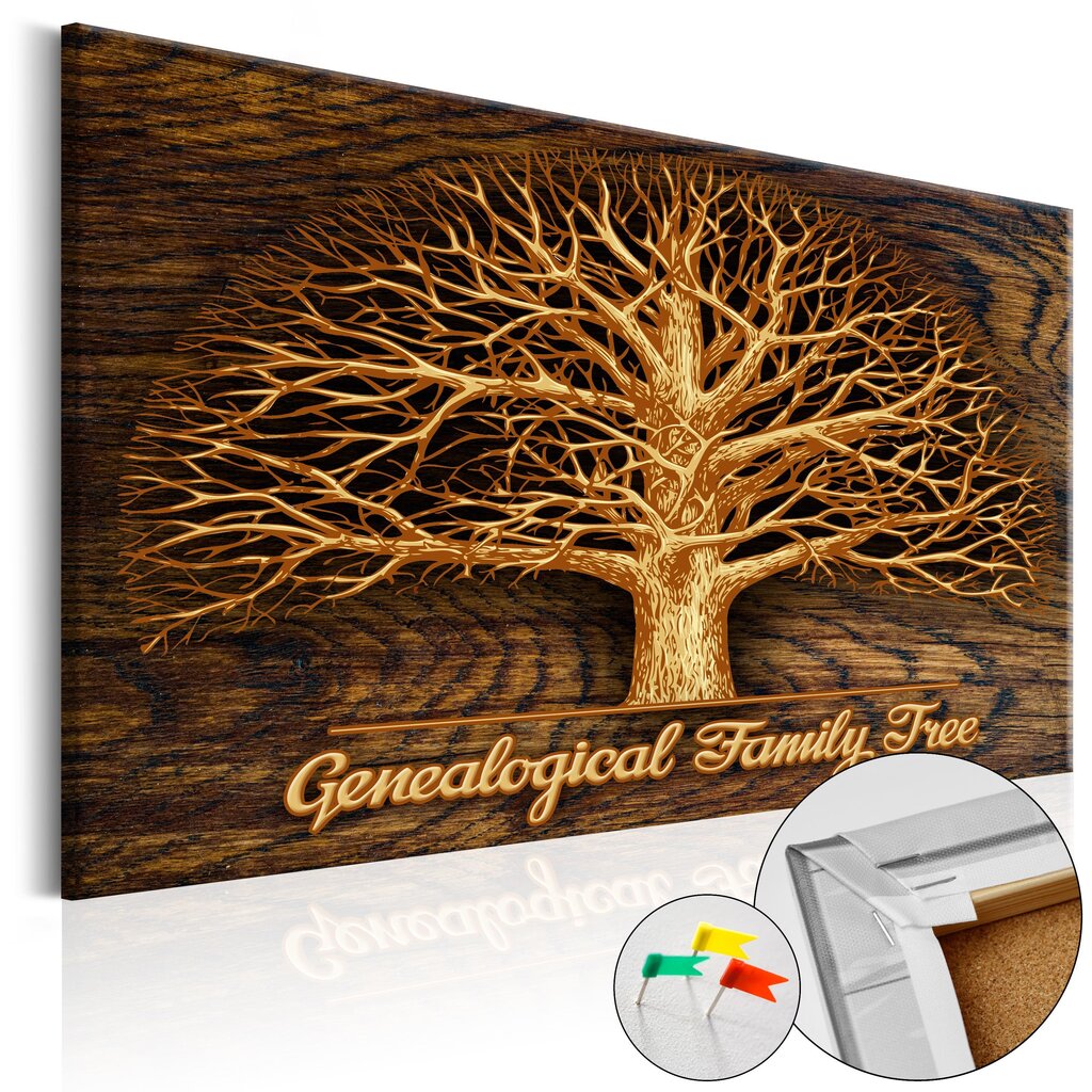 Kamštinis paveikslas - Family Tree [Corkboard] kaina ir informacija | Reprodukcijos, paveikslai | pigu.lt