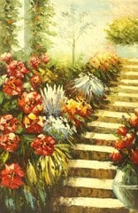 Paveikslas Gėlių Laiptai 2 kaina ir informacija | Reprodukcijos, paveikslai | pigu.lt