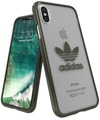 Adidas Clear Case Silicone Case for Apple iPhone X / XS Transparent - Black (EU Blister) kaina ir informacija | Adidas Mobilieji telefonai, Foto ir Video | pigu.lt