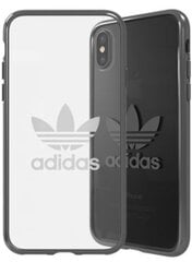 Adidas Clear Case Silicone Case for Apple iPhone X / XS Transparent - Black (EU Blister) kaina ir informacija | Adidas Mobilieji telefonai ir jų priedai | pigu.lt