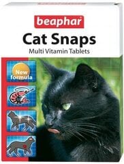 Beaphar Cat Snaps витамины для кошек, 75 табл цена и информация | Витамины, добавки и средства от паразитов для кошек | pigu.lt