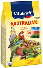 Vitakraft корм с эвкалиптом Australian для средних попугаев, 750 г цена и информация | Корм для птиц | pigu.lt