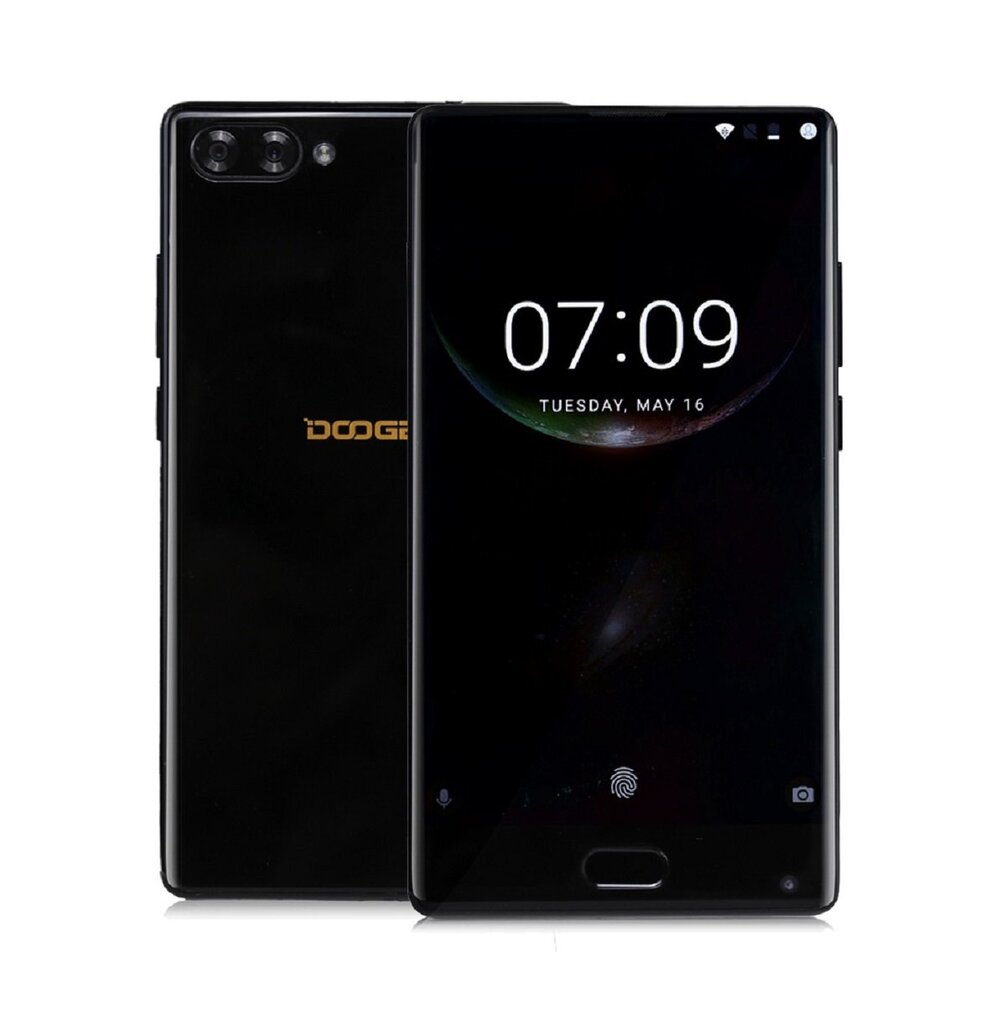 Doogee MIX 6/64GB, Juodas + dėklas dovanų kaina ir informacija | Mobilieji telefonai | pigu.lt