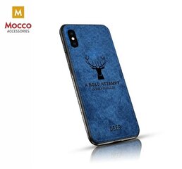 Mocco Deer Silicone Back Case for Apple iPhone XS / X Blue (EU Blister) kaina ir informacija | Telefono dėklai | pigu.lt