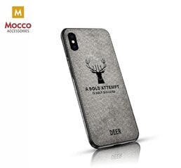 Mocco Deer Silicone Back Case for Apple iPhone XS Max Grey (EU Blister) kaina ir informacija | Telefono dėklai | pigu.lt