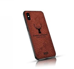 Mocco Deer Silicone Back Case for Apple iPhone XS Max Brown (EU Blister) kaina ir informacija | Telefono dėklai | pigu.lt