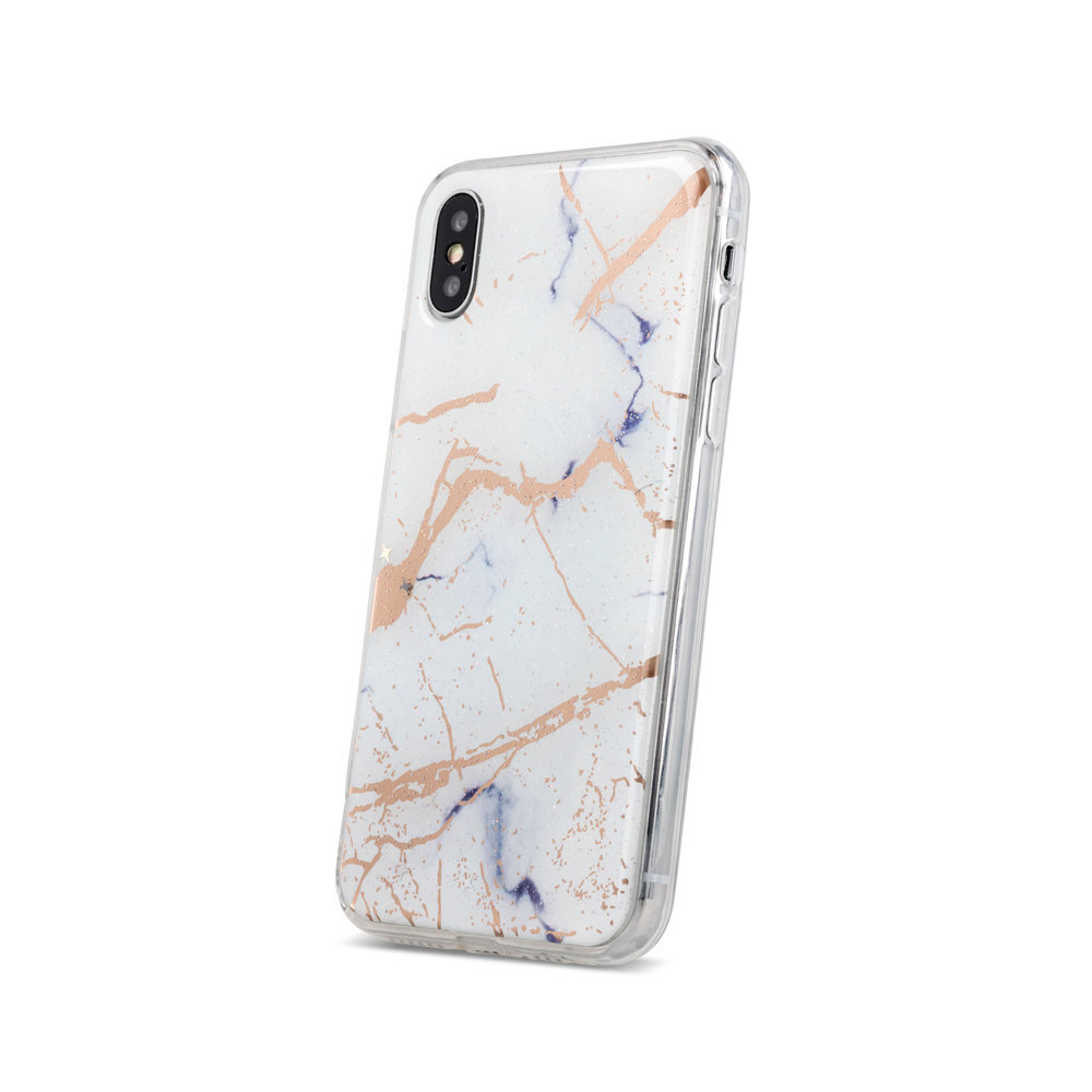 Marmur case for iPhone XS Max white kaina ir informacija | Telefono dėklai | pigu.lt