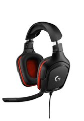 Logitech G332 Black Red цена и информация | Наушники | pigu.lt