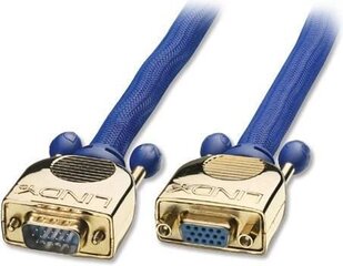 Kabel Lindy D-Sub (VGA) - D-Sub (VGA) 2m niebieski цена и информация | Кабели и провода | pigu.lt