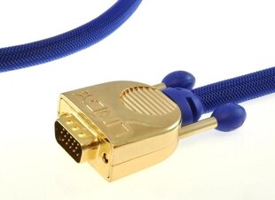 Kabel Lindy D-Sub (VGA) - D-Sub (VGA) 3m niebieski kaina ir informacija | Kabeliai ir laidai | pigu.lt